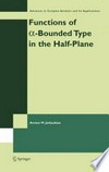 Functions of [alpha]-bounded type in the half-plane
