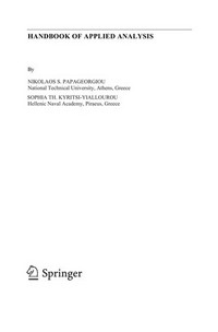 Handbook of applied analysis /