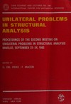 Unilateral problems in structural analysis: proceedings of the second Meeting on Unilateral Problems in Structural Analysis, Ravello, September 22-24, 1983