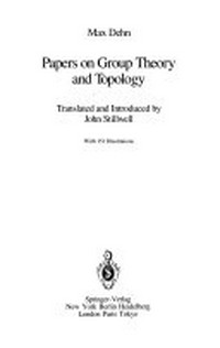 Papers on group theory and topology