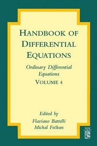 Handbook of differential equations. Volume 4: ordinary differential equations