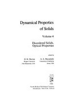 Dynamical properties of solids. Vol. 4