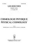 Cosmologie physique = Physical cosmology