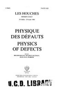 Physique des defauts = Physics of defects