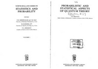Probabilistic and statistical aspects of quantum theory