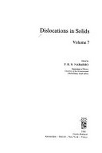 Dislocations in solids: vol. 7