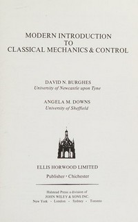 Modern introduction to classical mechanics & control