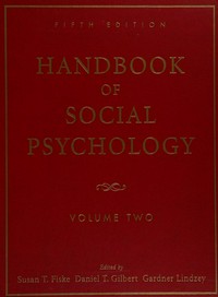 Handbook of social psychology 