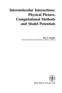 Intermolecular interactions: physical picture, computational methods, model potentials