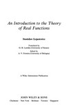 An introduction to the theory of real functions