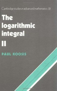 The logarithmic integral. Vol.1