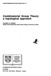Combinatorial group theory: a topological approach