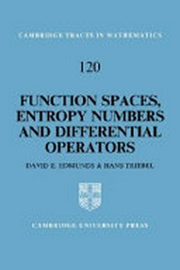 Function spaces, entropy numbers and differential operators
