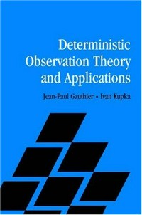 Deterministic observation theory and applications 