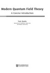 Modern quantum field theory: a concise introduction 