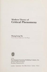 Modern theory of critical phenomena