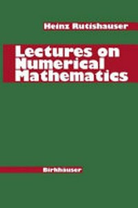 Lectures on numerical mathematics