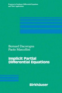 Implicit partial differential equations