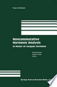 Noncommutative Harmonic Analysis: In Honor of Jacques Carmona 