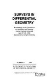 Surveys in differential geometry: proceedings of the Conference on Geometry and Topology held at Harvard University, April 27-29, 1990