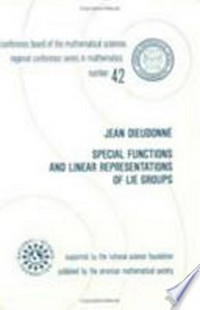 Special functions and linear representations of Lie groups
