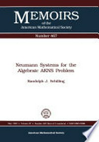Neumann systems for the algebraic AKNS problem /