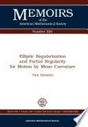 Elliptic regularization and partial regularity for motion by mean curvature
