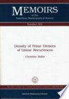 Density of prime divisors of linear recurrences