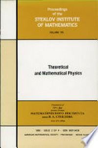Theoretical and mathematical physics