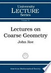 Lectures on coarse geometry