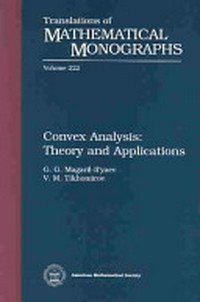 Convex analysis: theory and applications