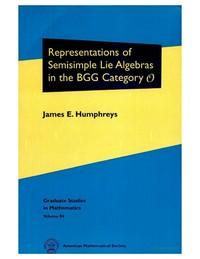 Representations of semisimple Lie algebras in the BGG category O