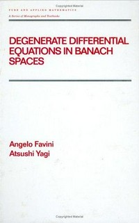 Degenerate differential equations in Banach spaces