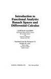 Introduction to functional analysis, Banach spaces, and differential calculus
