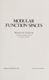 Modular function spaces