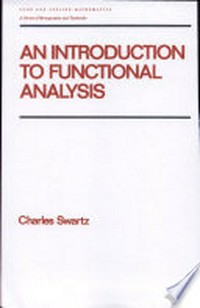 An introduction to functional analysis