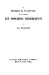 Le théorème de Picard-Borel et la théorie des fonctions méromorphes