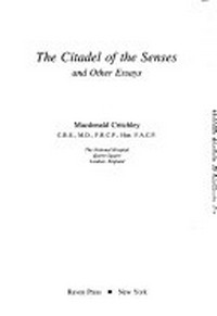 The citadel of the senses and other essays