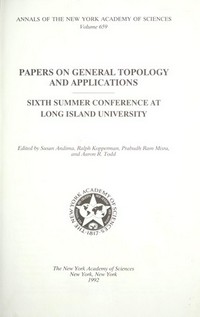 Papers on general topology and applications: sixth summer conference at Long Island University