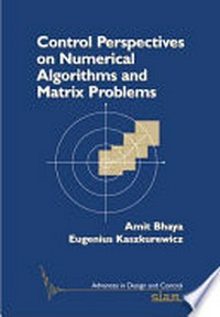 Control perspectives on numerical algorithms and matrix problems