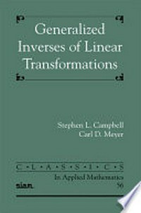 Generalized inverses of linear transformations