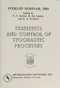Statistics and control of stochastic processes