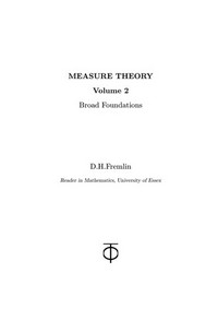 Measure theory. Volume 2: Broad foundations