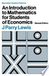 An Introduction to Mathematics: For Students of Economics /