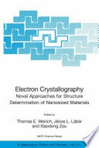 Electron Crystallography: Novel Approaches for Structure Determination of Nanosized Materials