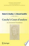 Cauchy’s Cours d’analyse: An Annotated Translation