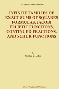 Infinite families of exact sums of suares formulas, Jacobi elliptic functions, continued fravtions, and Schur functions