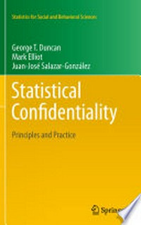 Statistical Confidentiality: Principles and Practice 