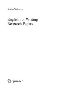 English for writing research papers /