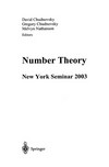 Number Theory: New York Seminar 2003 /